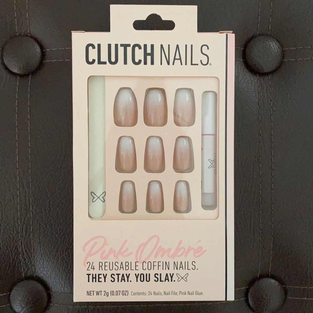 Clutch Nails Pink Ombré